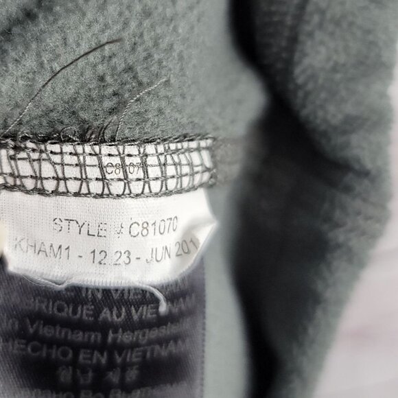 Marmot Mens Fleece Vest Gray Large Full Zip Collar Pockets Polartec C81070 - Picture 11 of 13